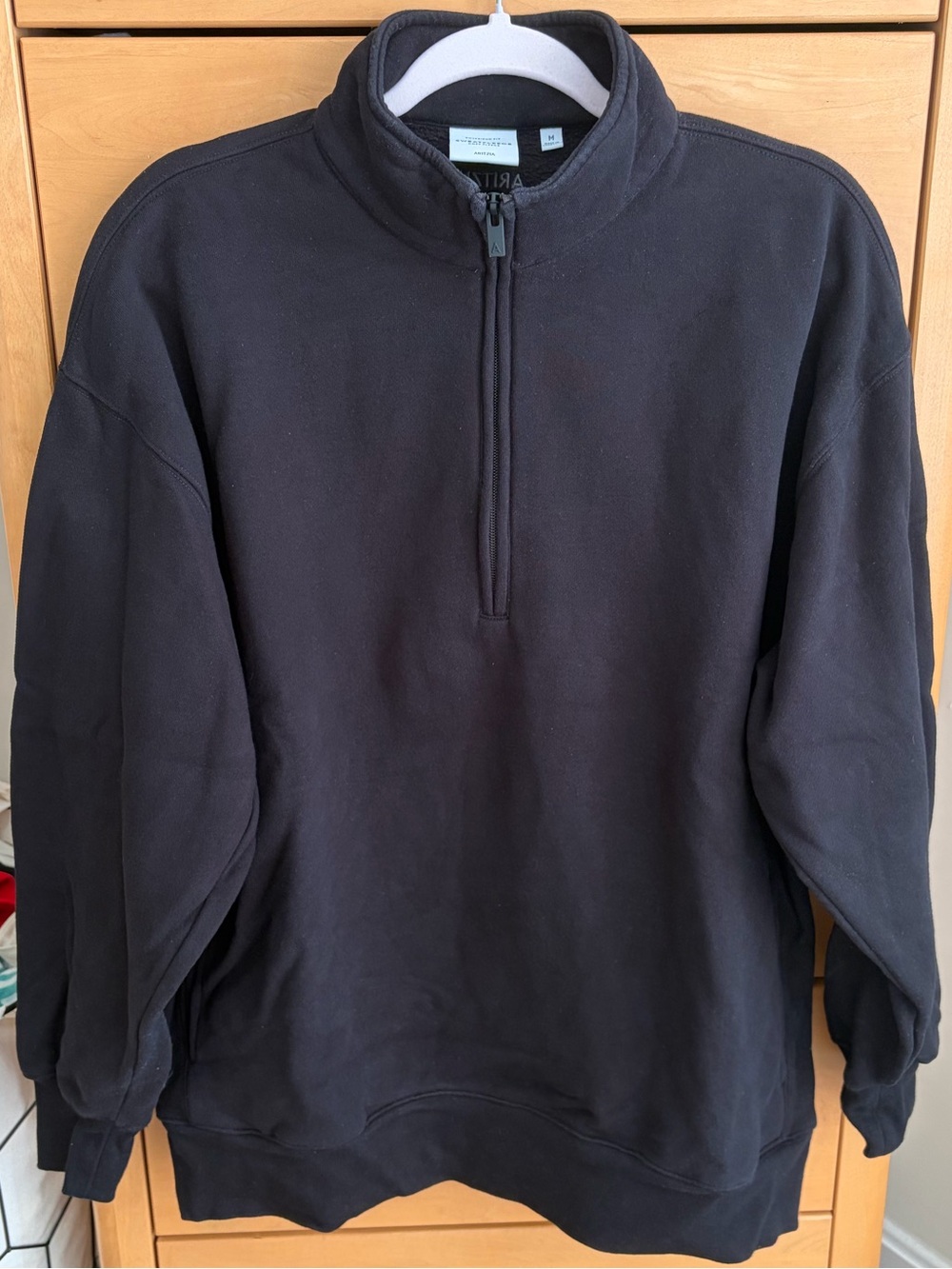Aritzia Black Quarter-Zip Sweatshirt